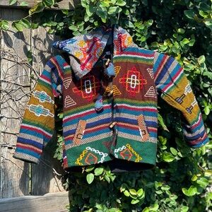 Colorful Patterned Knit Jacket